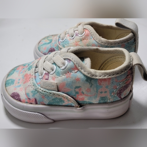 Vans mermaid glitter sneakers Size US Toddler SIZE 2 - Picture 2 of 4